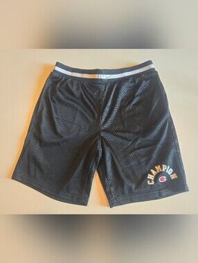 Champion Boys Black Mesh Athletic Shorts